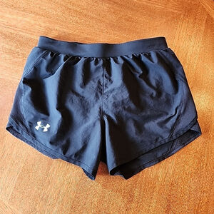Under Armour Women's Heat Gear Mesh Sided Shorts Black, Size XS, Brief Lined